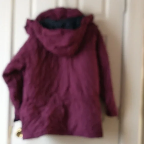 Patagonia Vintage Ski Snowboarding Guide Parka Jacket Burgundy Large - Picture 11 of 13